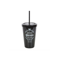 Deadly Poison Plastic Tumbler with Straw