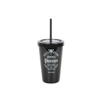 Deadly Poison Plastic Tumbler with Straw