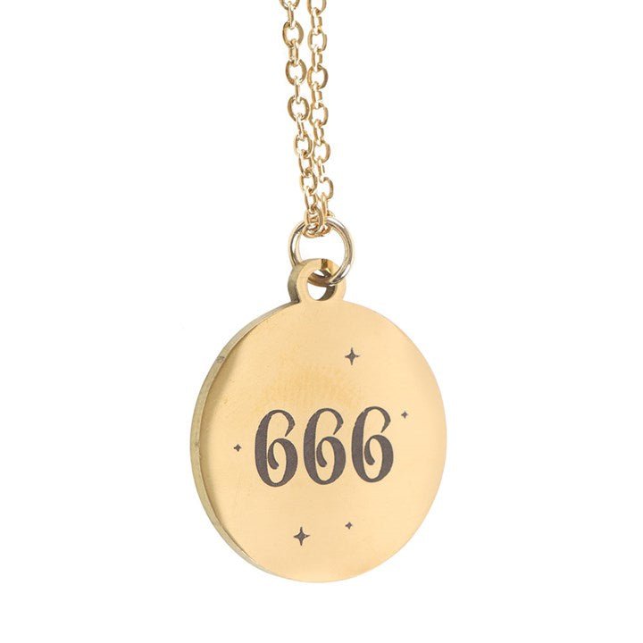 666 Angel Number Reflection Necklace | Inspired Creative Gifts | UK Supplier