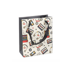 23cm Medium Retro 80s Print Gift Bag
