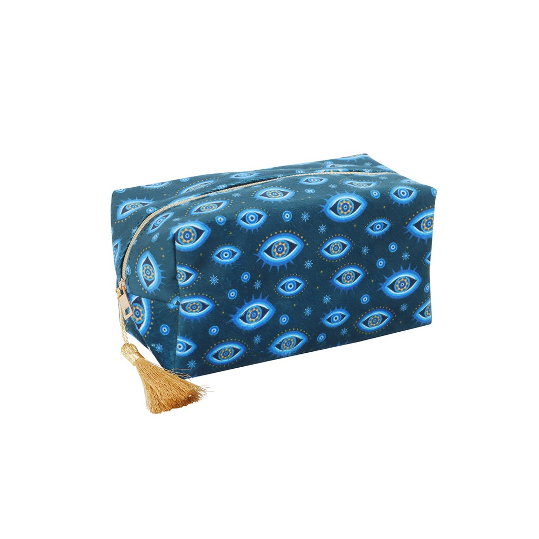 All Seeing Eye Print Velvet Makeup Bag | Bags & Purses