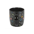 Black Midnight Bloom Print Mug