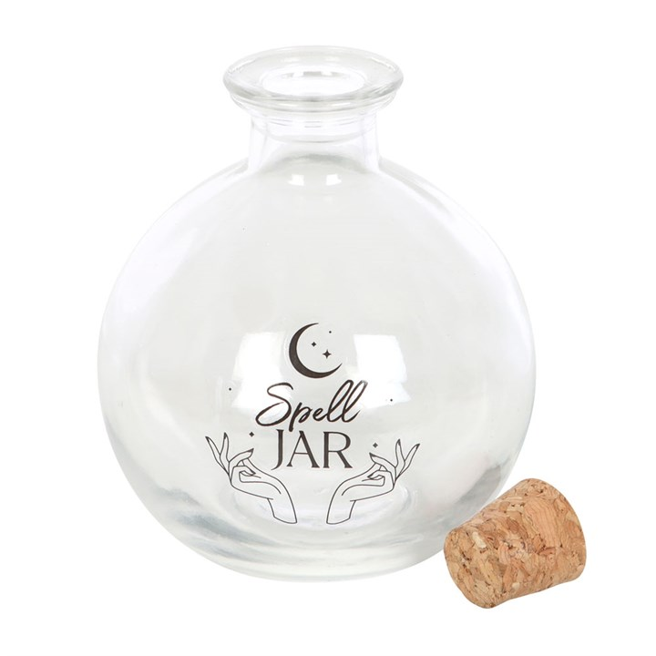 10cm Glass Spell Jar with Recipe Booklet | Potion Bottle