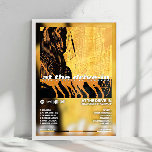 At The Drive-In "Relationship Of Command" Album Cover Poster - with Complete Tracklist | Album Cover | Inspired Creative Gifts