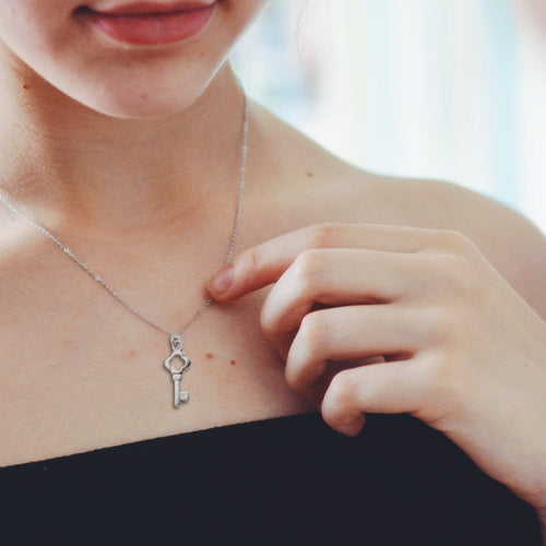 Key Silver Necklace | Woman's Necklace | Inspired Creative Gifts