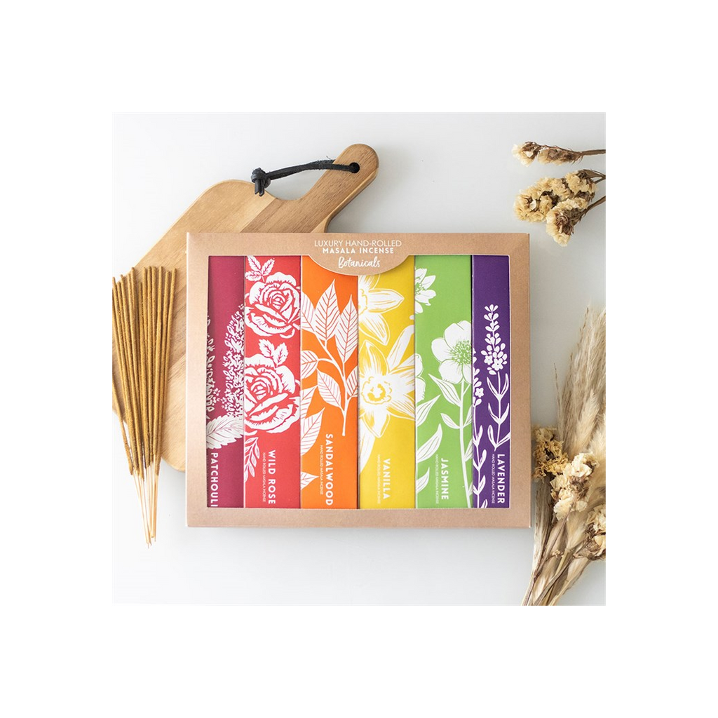 Aromatic Botanical Masala Incense Stick Variety Set | Incense Sticks & Cones | Inspired Creative Gifts