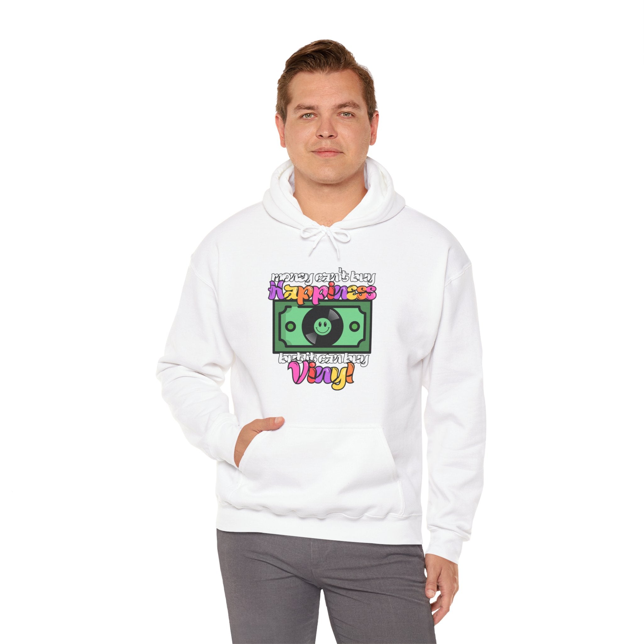 'Money Can't Buy Happiness, But It Can Buy Vinyl' Men's Hoodie