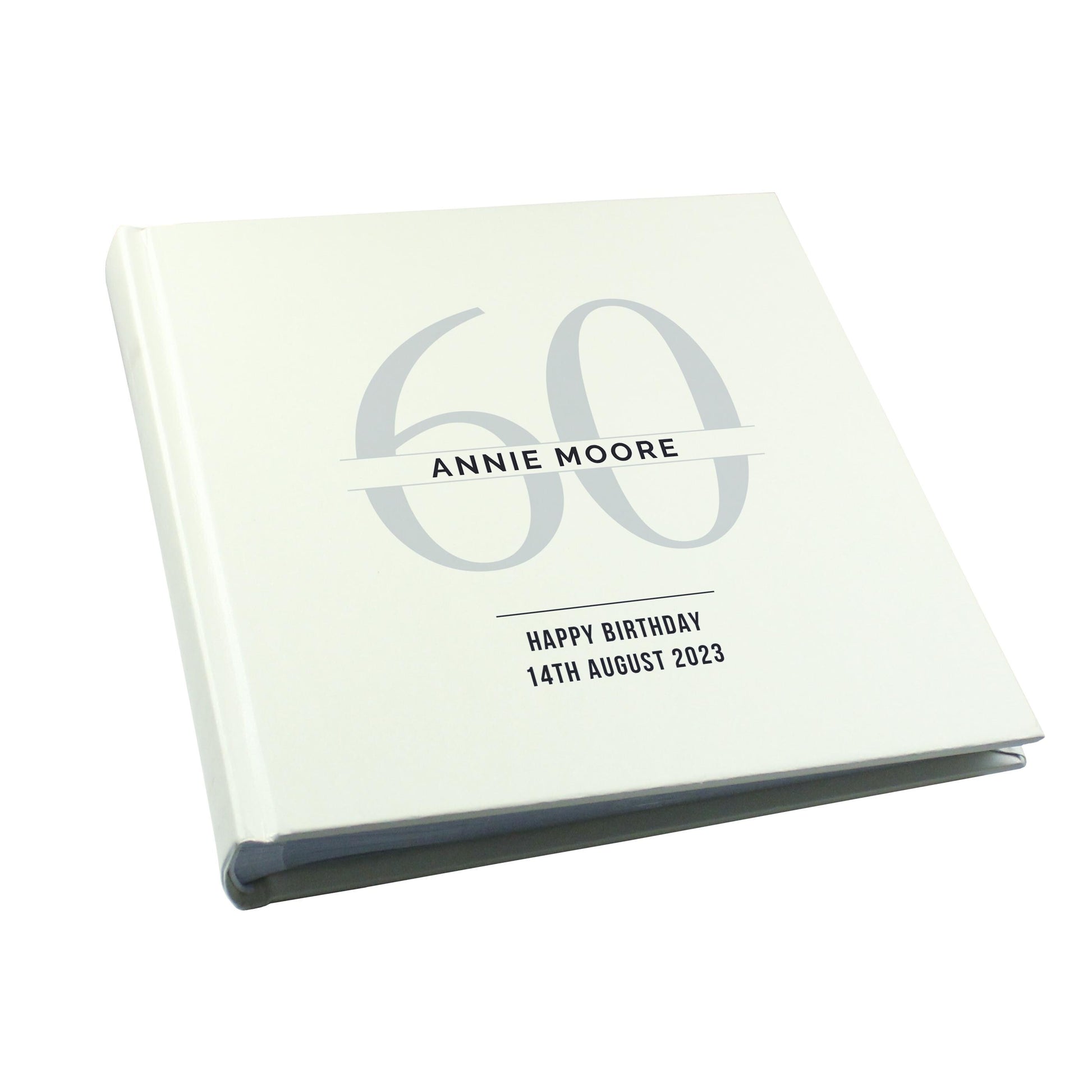 Personalised Birthday Square Photo Album | Big Age 16th, 18th, 21st, 30th, 40th, 50th, 60th, 70th Birthday - Inspired Creative Gifts