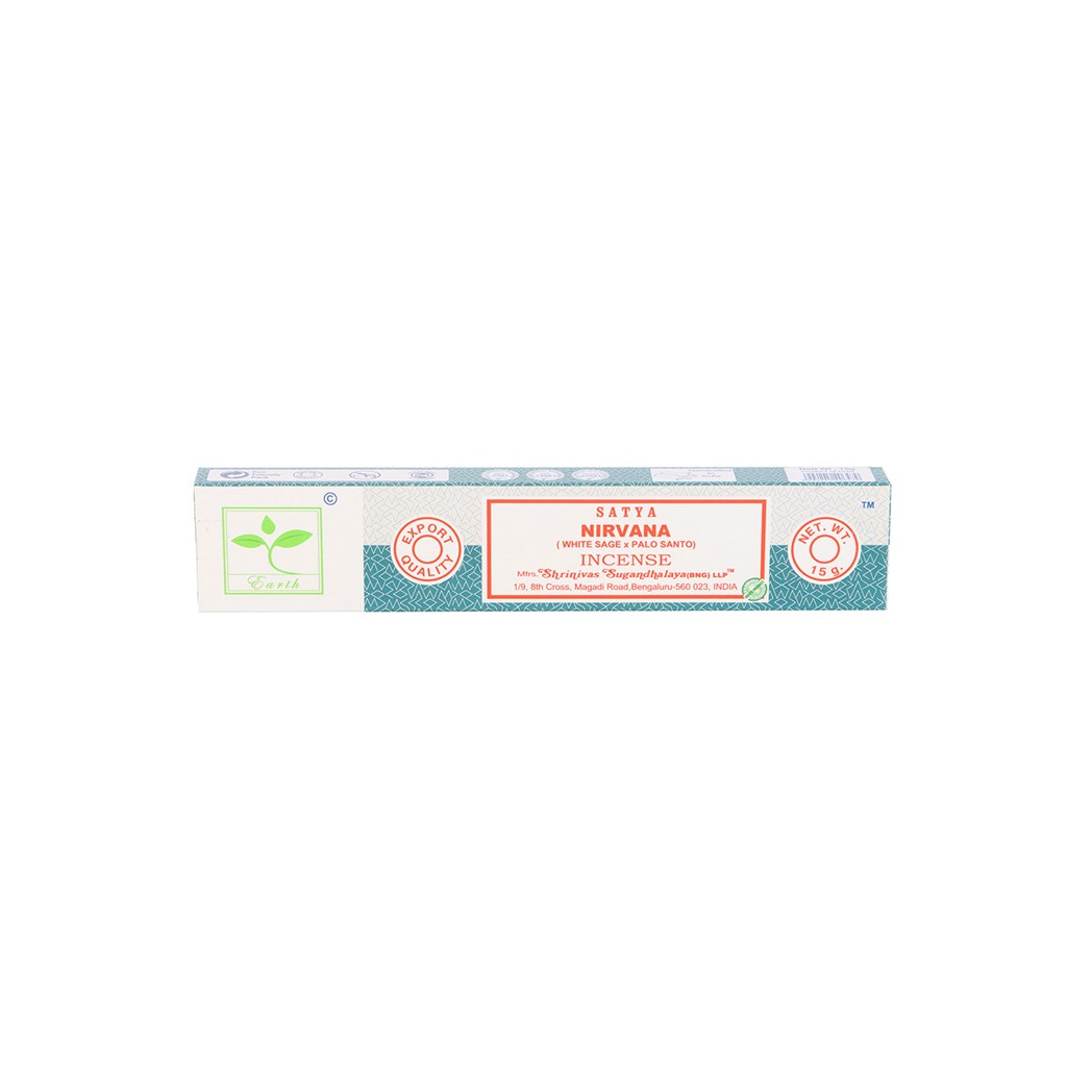 6 Packs of Nirvana Earth Incense by Satya | Incense Sticks & Cones