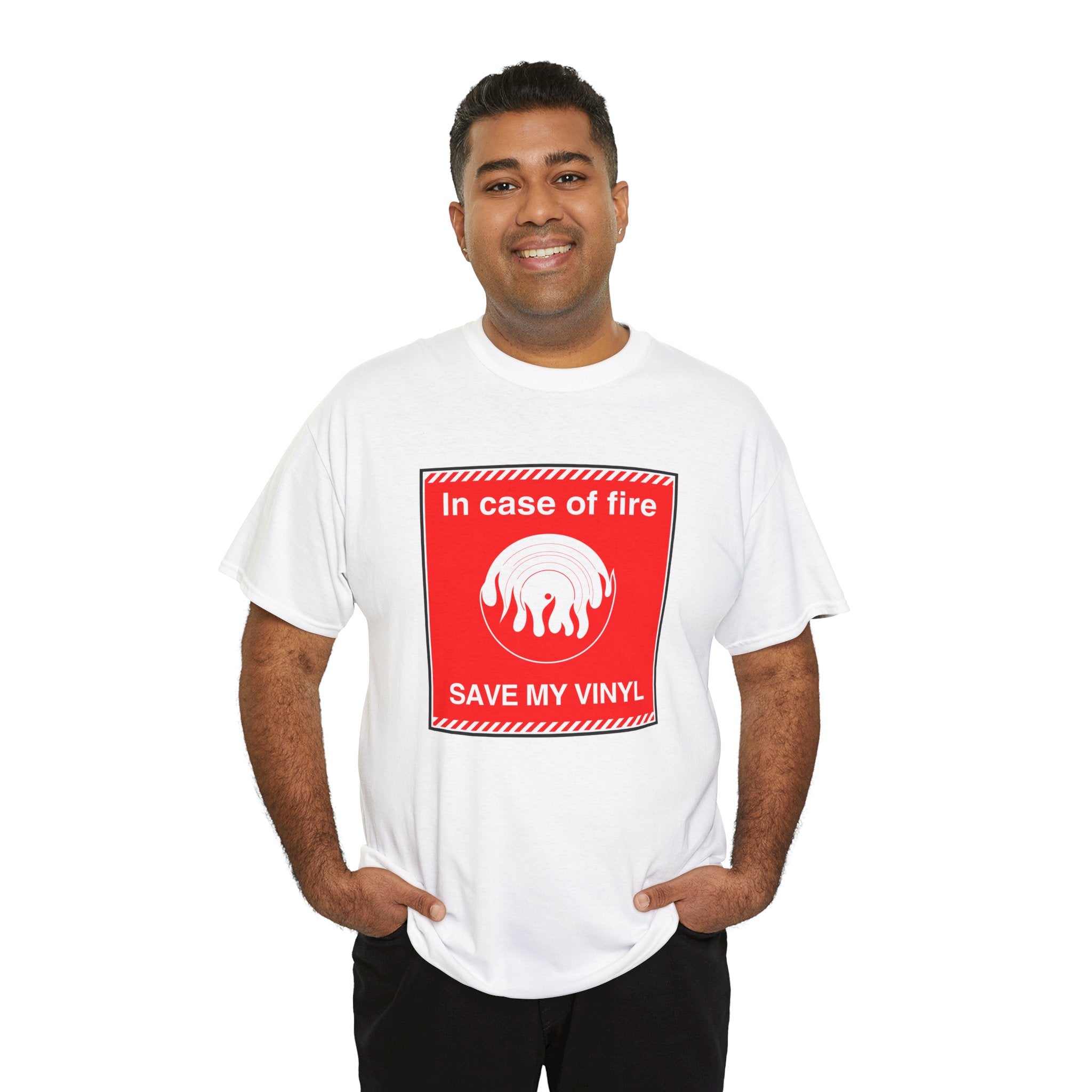 'In Case of Fire, Save My Vinyl' T-Shirt