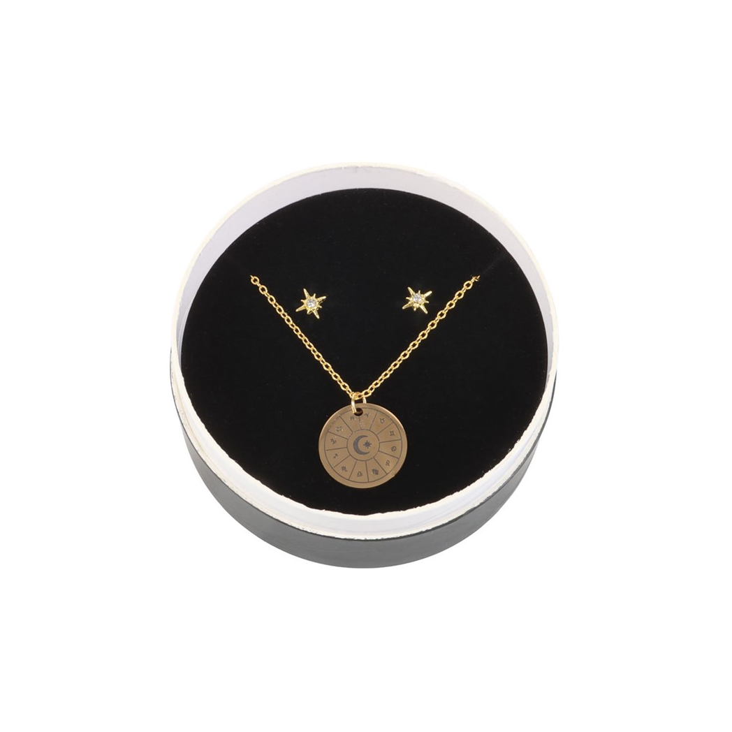 Astrology Wheel Earring and Necklace Set | Earrings | Inspired Creative Gifts