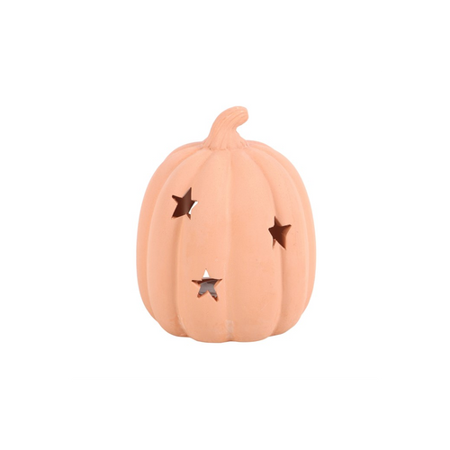 9cm Terracotta Pumpkin Tealight Holder | Candle Holders | Inspired Creative Gifts