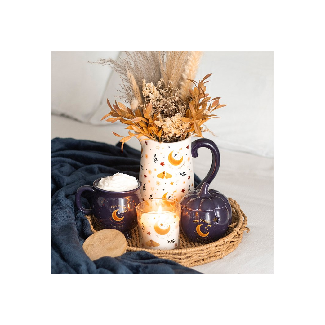Autumn Magic Harvest Moon Print Ceramic Flower Jug | Vases | Inspired Creative Gifts