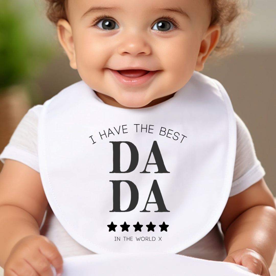 I Have the Best Dada Baby Outfit: Bib, Vest, Baby Grow for New Baby