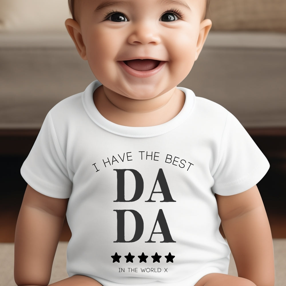 I Have the Best Dada Baby Outfit: Bib, Vest, Baby Grow