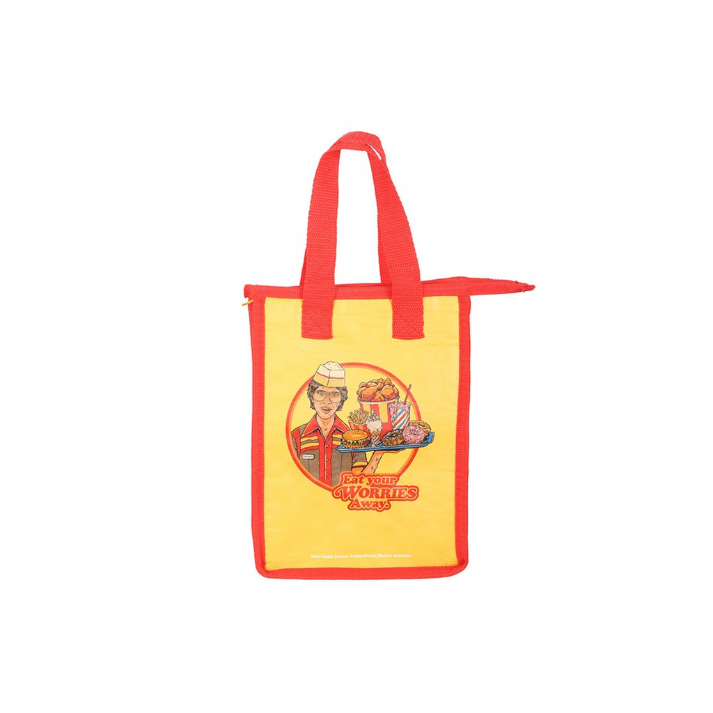 Eat Your Worries Lunch Bag by Steven Rhodes | Mother's Day Gift