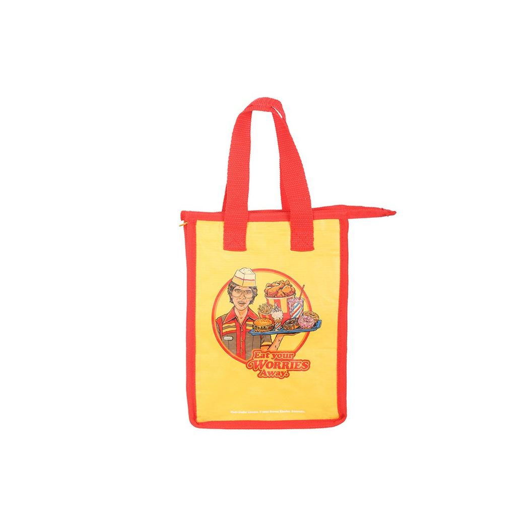 Eat Your Worries Lunch Bag by Steven Rhodes | Mother's Day Gift