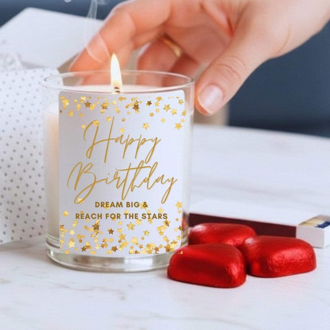Happy Birthday Dream Big Candle Gift Set | Birthday Gift Box For Her