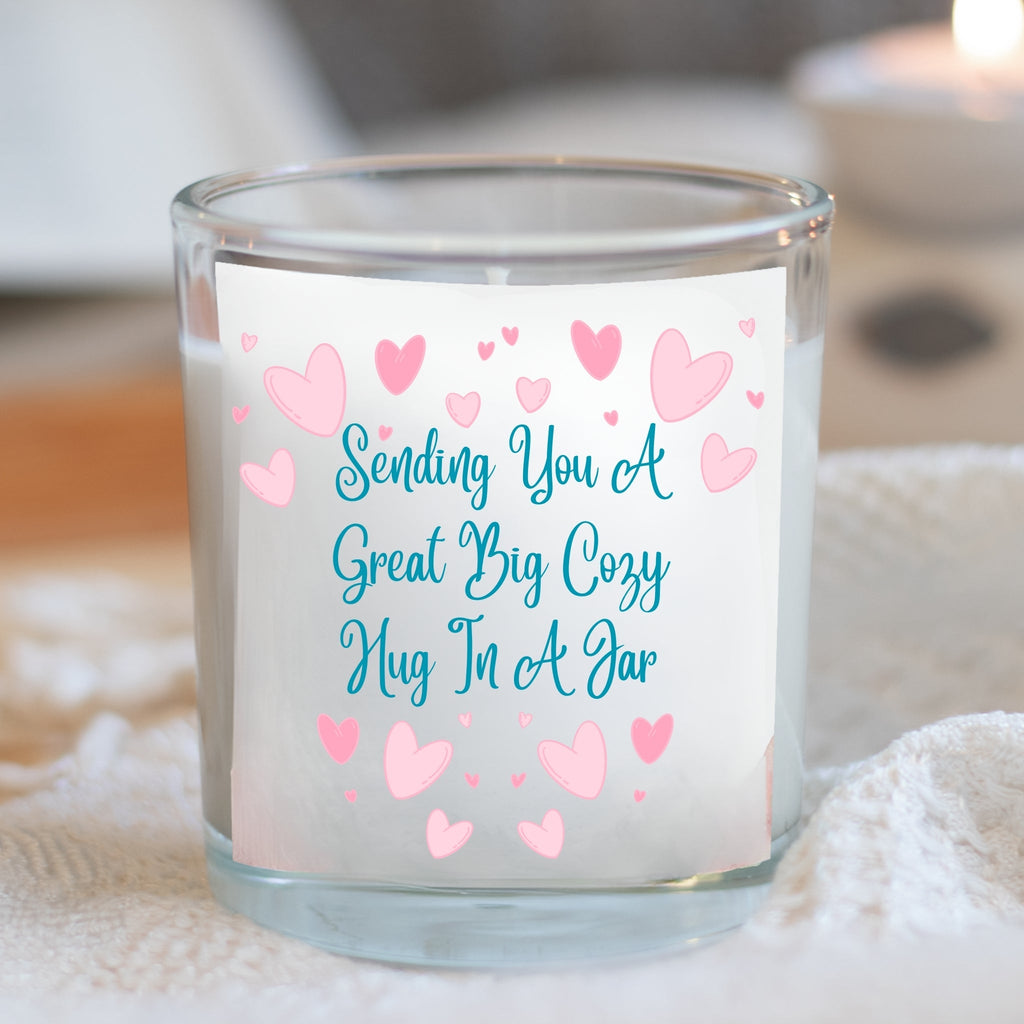 Sending You A Great Big Cozy  Hug In A Jar Candle Gift Set | Best Friend Gift