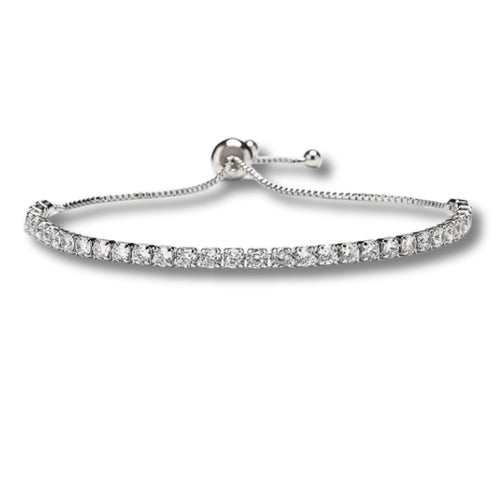Diamante Silver Slider Bracelet | Womans Bracelet | Inspired Creative Gifts