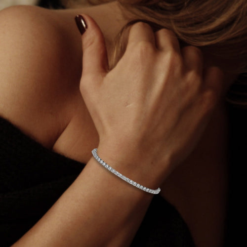 Diamante Silver Slider Bracelet | Womans Bracelet | Inspired Creative Gifts