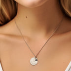 Personalised Date & Letter Necklace with Mini Heart