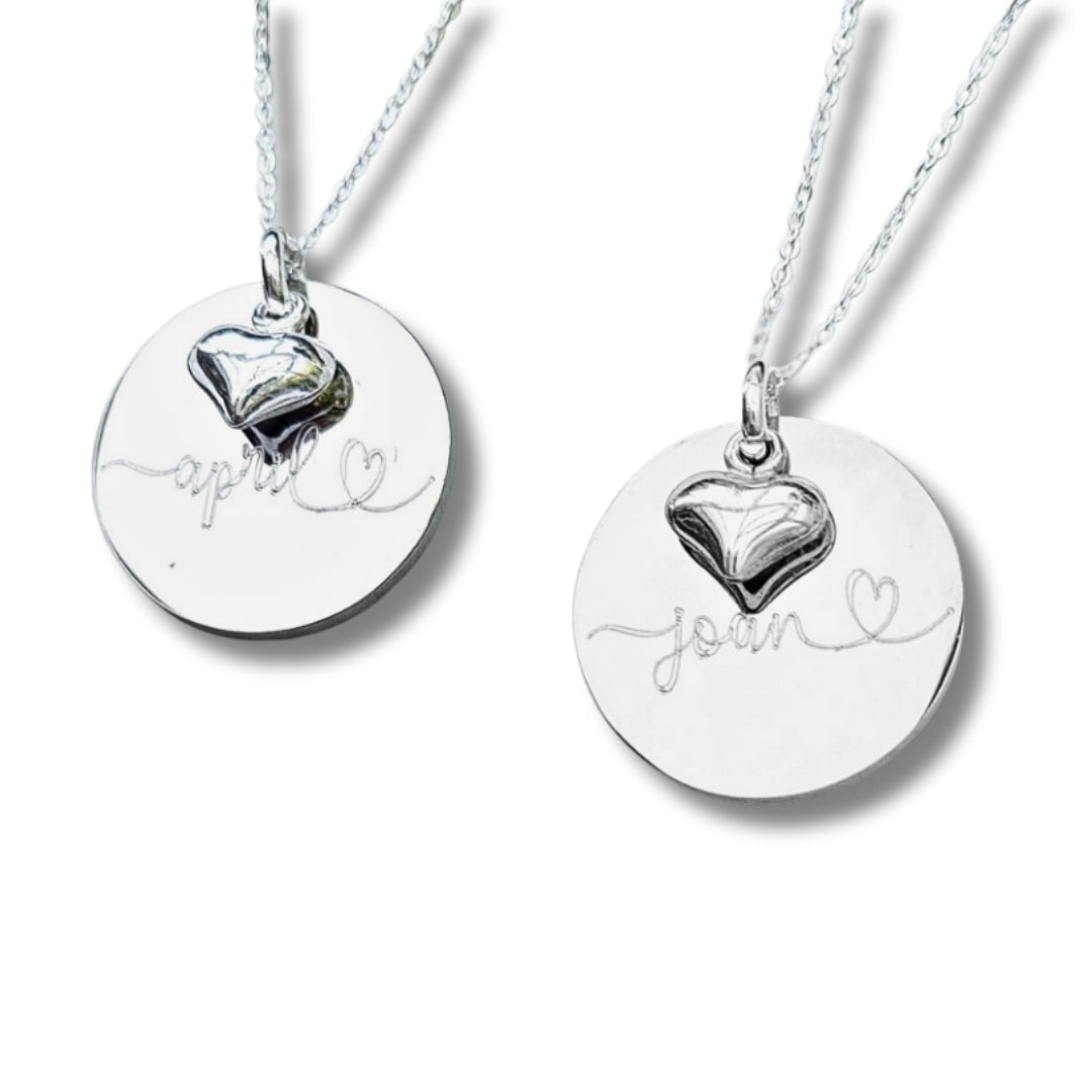 Personalised Luxe Necklace with Mini Heart | Personalised Necklaces | Inspired Creative Gifts