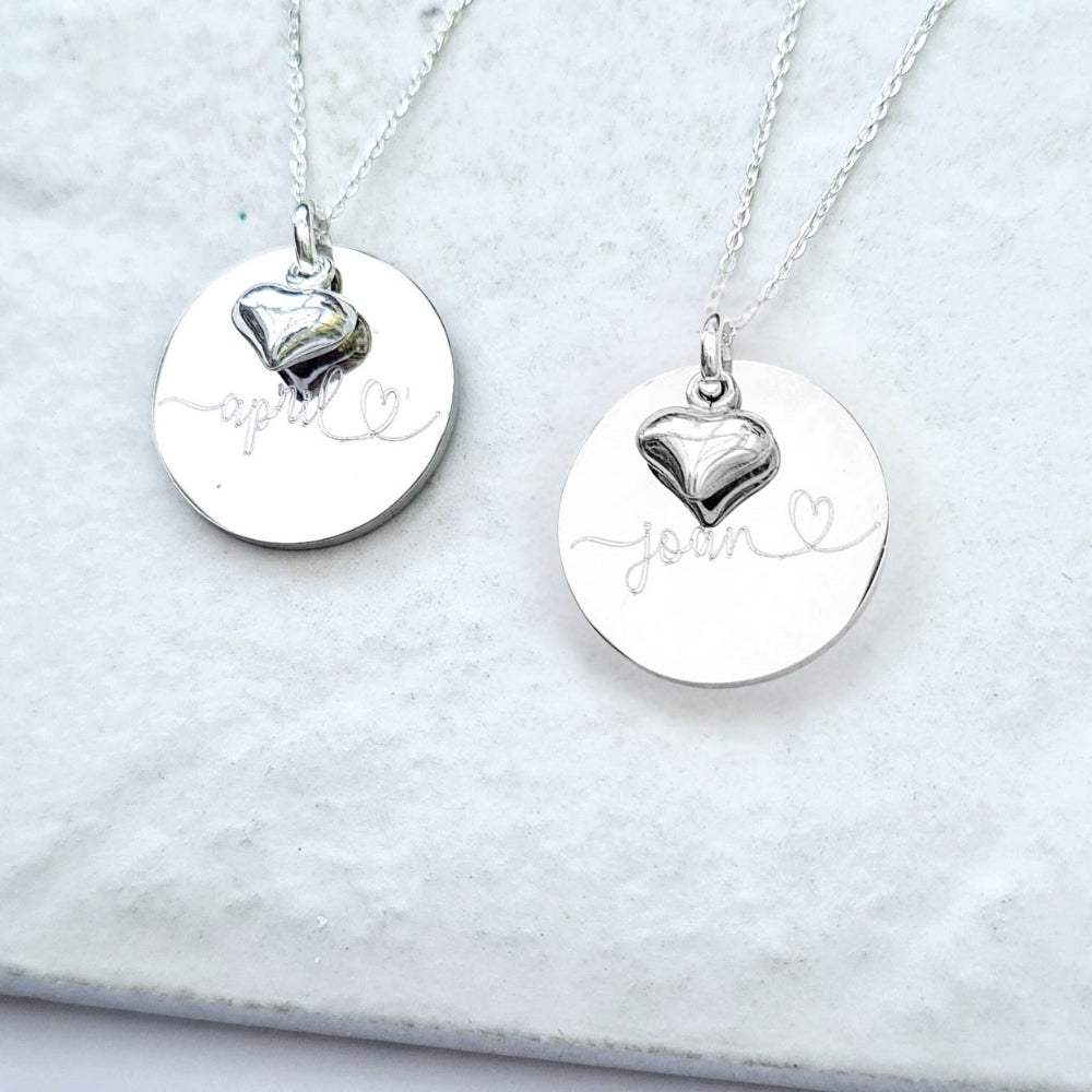 Personalised Luxe Necklace with Mini Heart