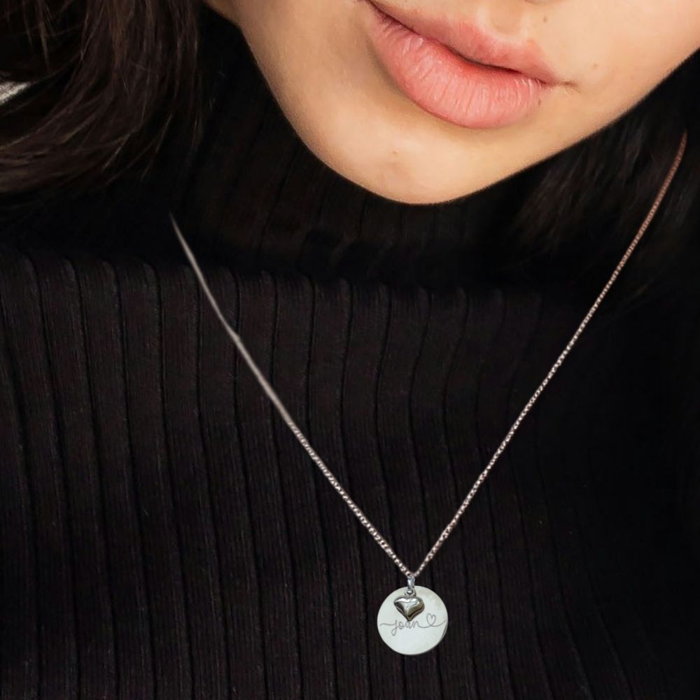 Personalised Luxe Necklace with Mini Heart | Personalised Necklaces | Inspired Creative Gifts