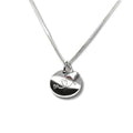 Personalised Silver Mini Disc & Mini Heart Necklace