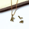 Personalised Tiny Gold Initial Necklace