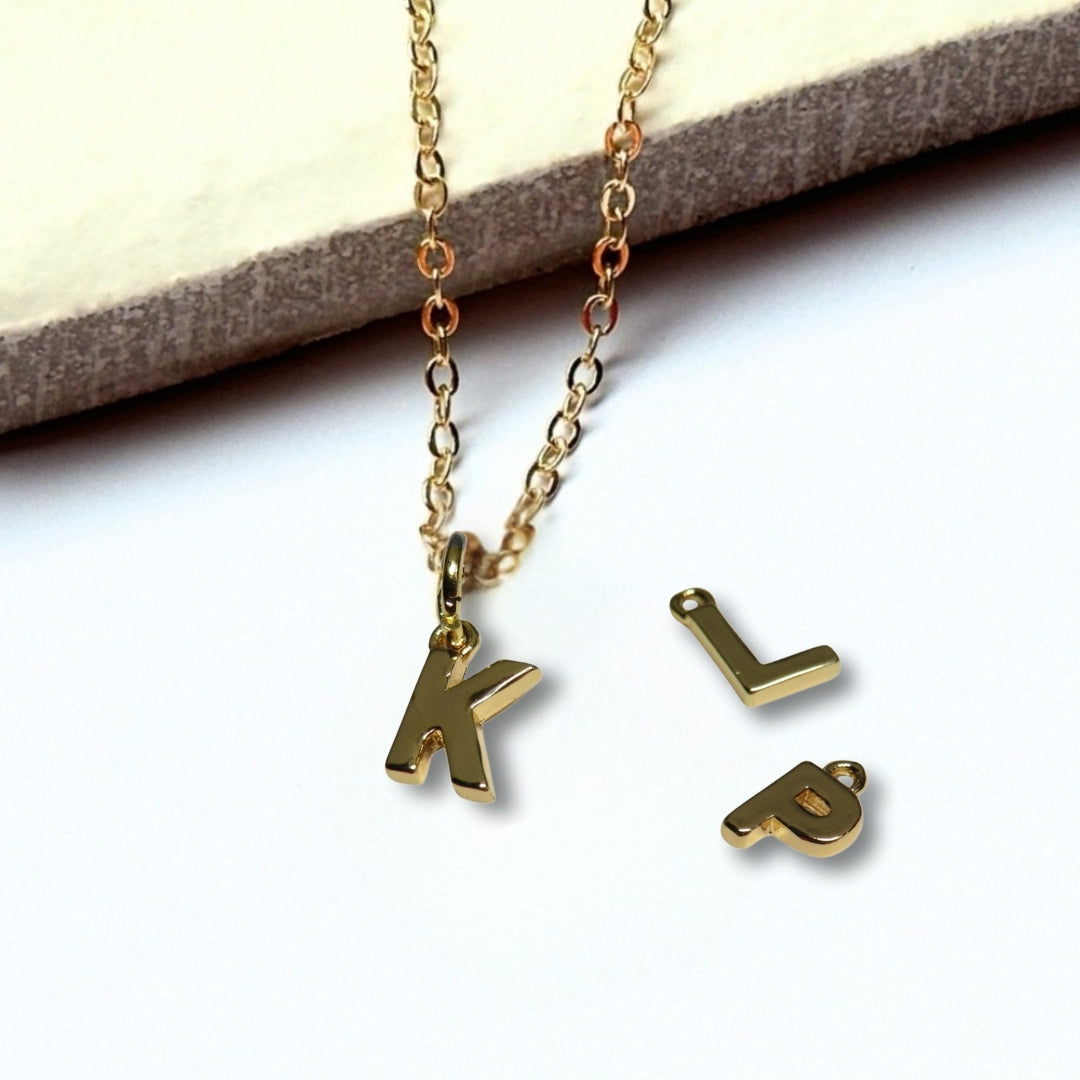 Personalised Tiny Gold Initial Necklace