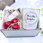 Personalised Wild Flower Wedding Candle Gift Set
