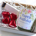 Pretty Flowers Happy Birthday Candle Gift Set | Birthday Gift Hamper for Friend