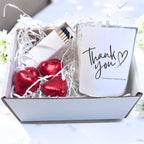 Personalised 'Thank You' Candle Gift Set: vanilla Scent