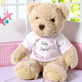 Personalised Luxury Teddy Bear with Pink Blossom T-Shirt | Baby Gifts | Inspired Creative Gifts