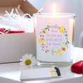 Personalised Flower Circle Candle Gift Set | Mother's Day Gift