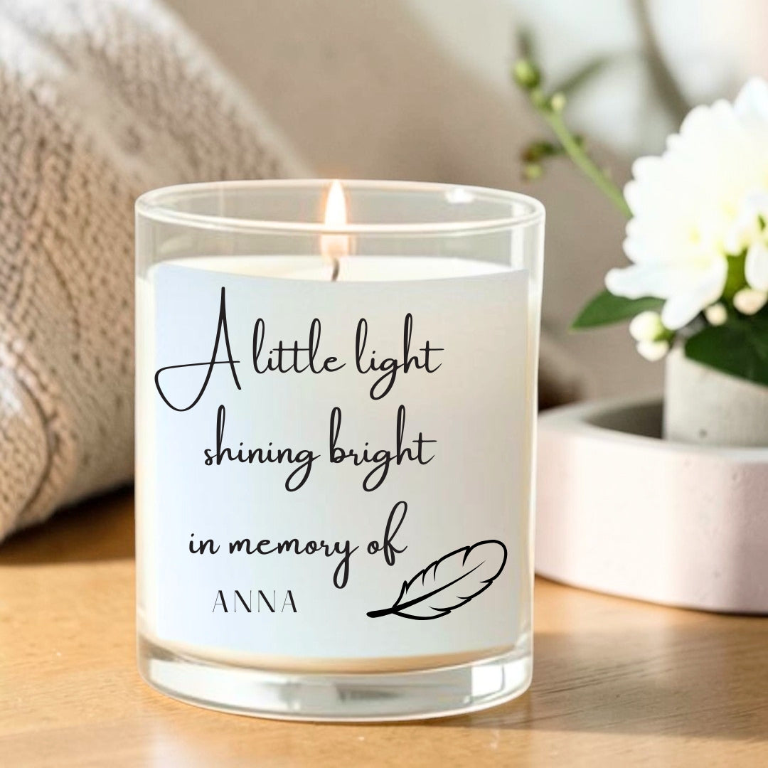 Personalised Memorial Candle Gift Set