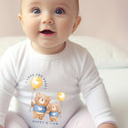 Personalised Daddy & Baby Bear Outfit: Bib, Vest, Grow