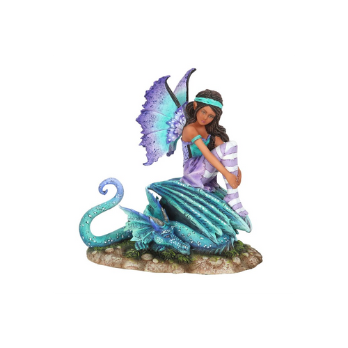 16cm Dragon Perch Fairy Figurine by Amy Brown