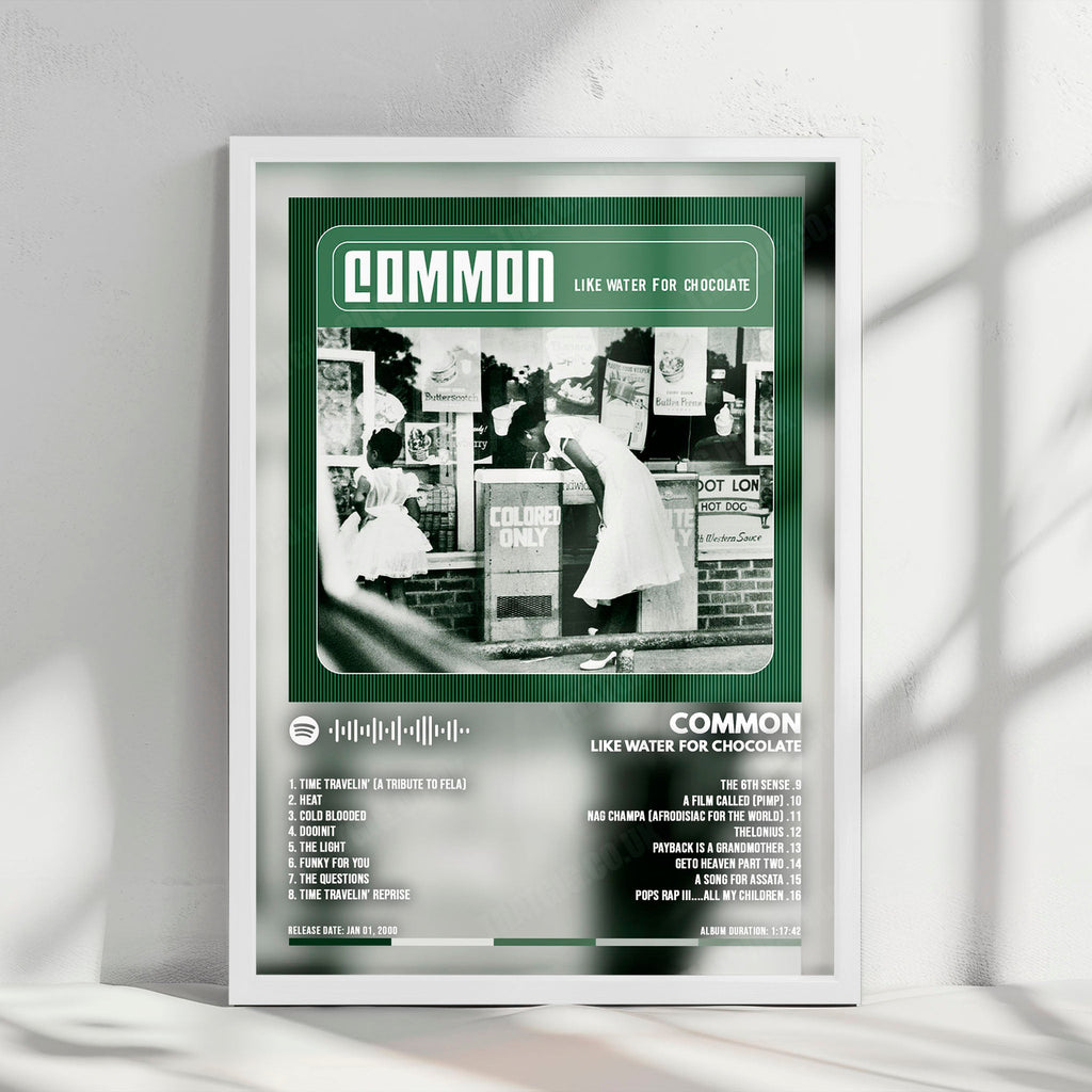 Common "Like Water for Chocolate  " Album Cover Poster - with Complete Tracklist