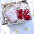 Personalised Pink Happy Birthday Candle Gift Set