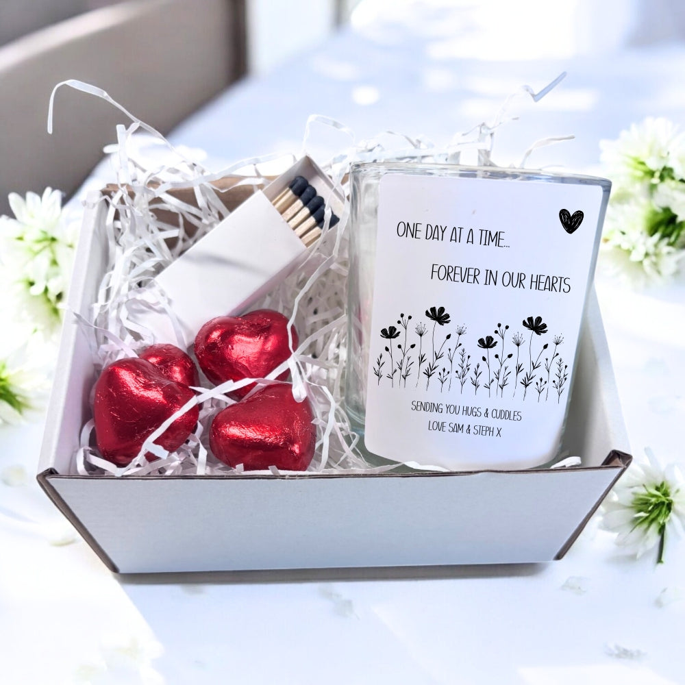 Personalised Forever in Our Hearts Candle Gift Set