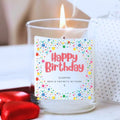 Personalised Happy Birthday Dotty Candle Gift Set | Gift for Her
