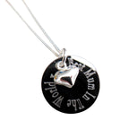 Best Mum In The World Heart Charm Necklace
