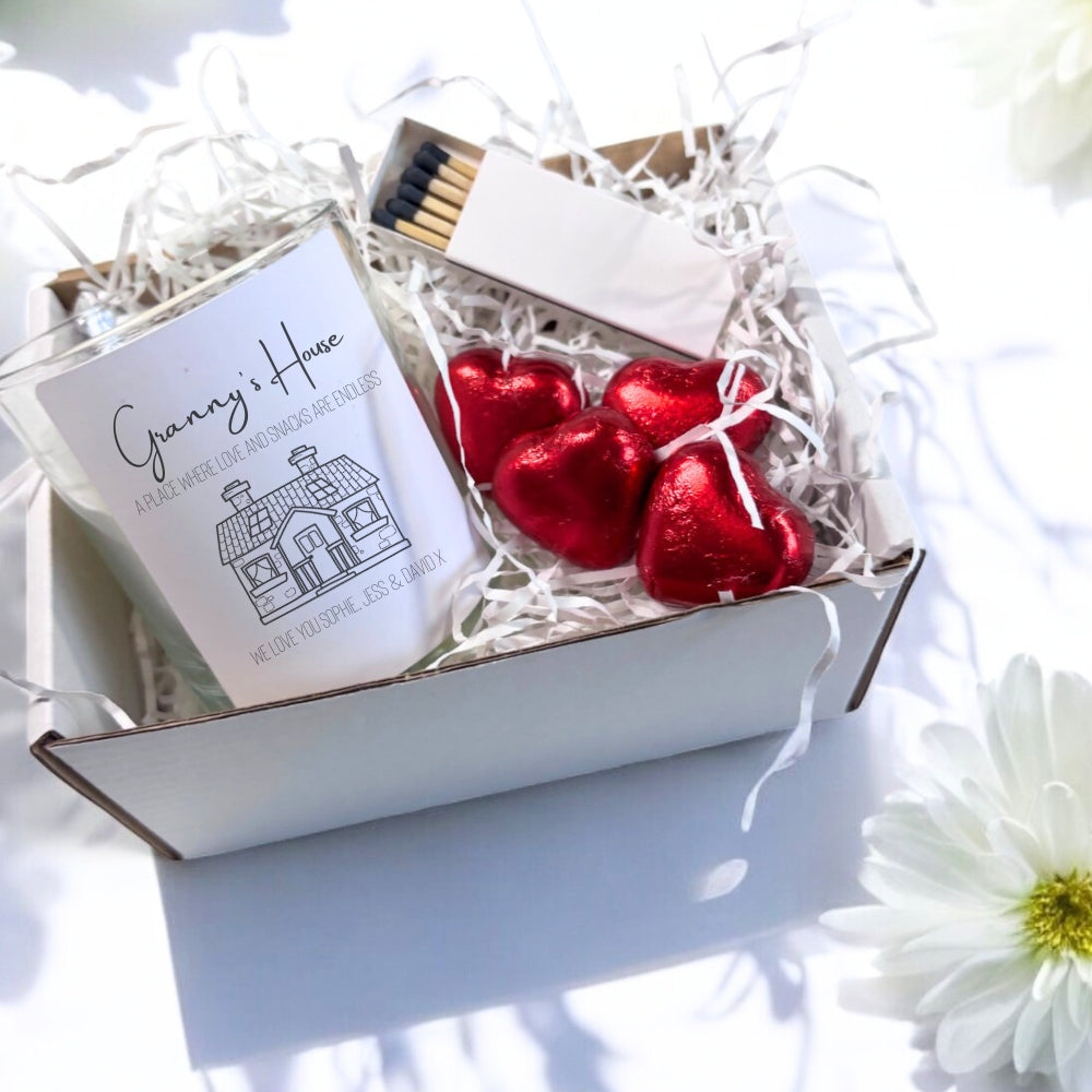 Personalised Granny's House Candle Gift Set for Birthday