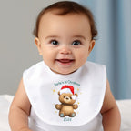 Personalised First Christmas Teddy Baby Grow, Vest or Bib with Name