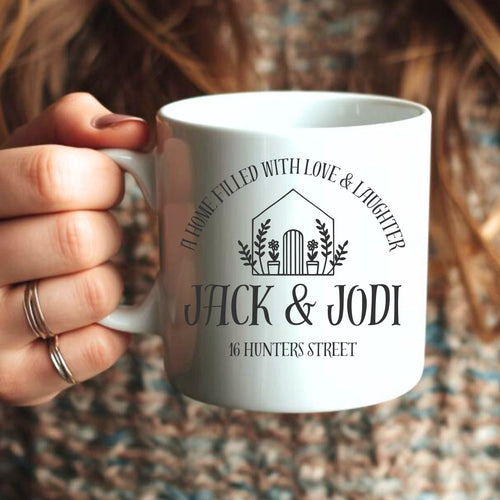 Little New Home Personalised Mugs Gift Set I Couples Engagement | Ceramics | Inspired Creative Gifts