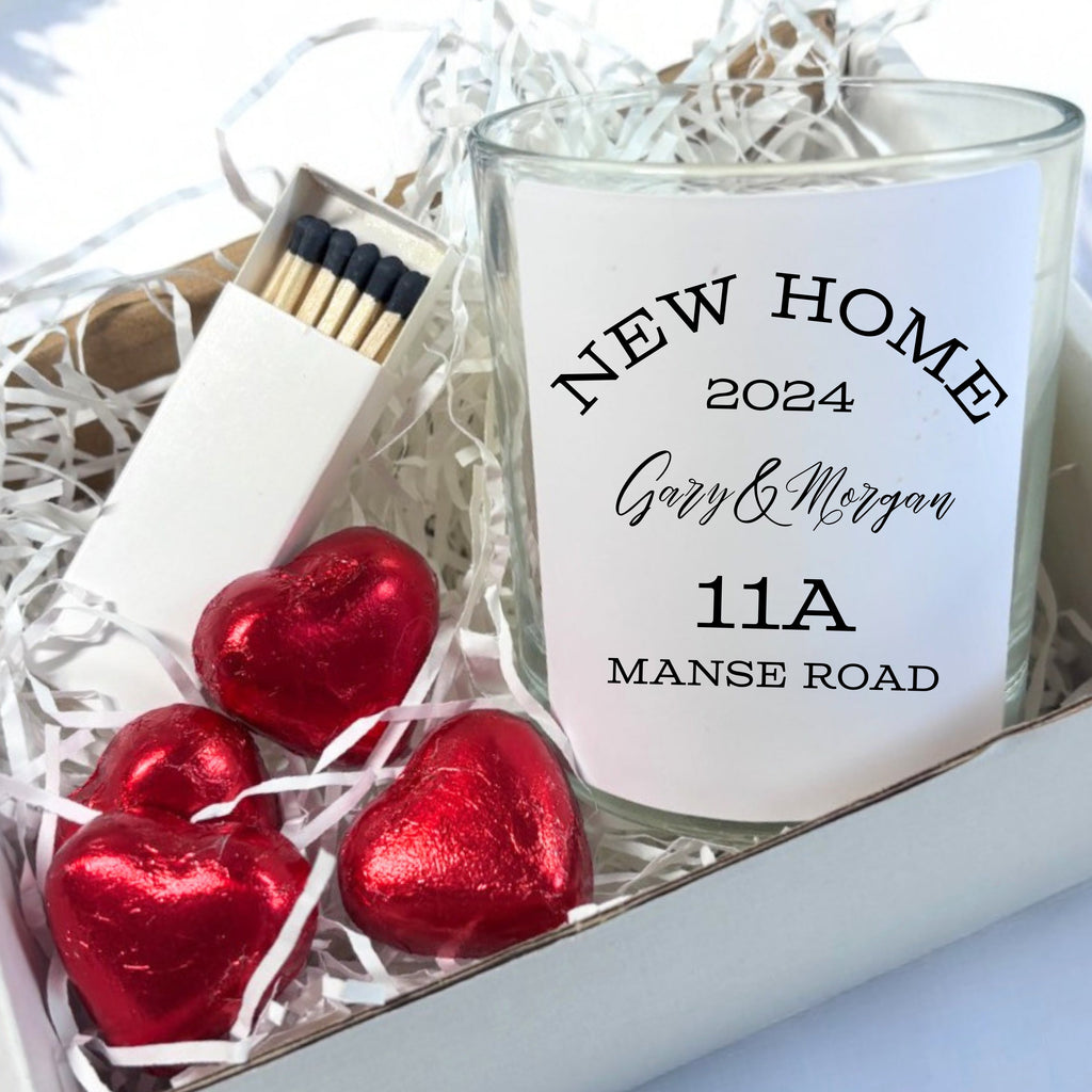 Personalised New Home Candle Gift Set  | Housewarming