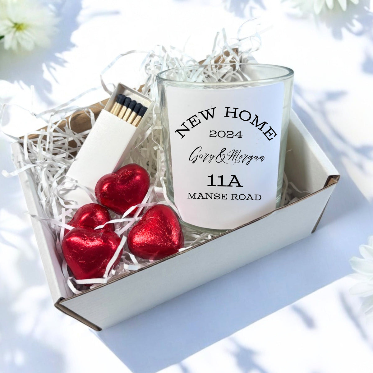 Personalised New Home Candle Gift Set